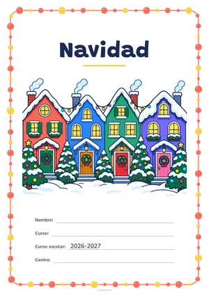 Vista previa de «Portada: casitas nevadas»