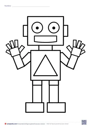 Vista previa de «Robot de figuras geométricas»