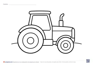 Vista previa de «Tractor con una rueda grande y otra pequeña»