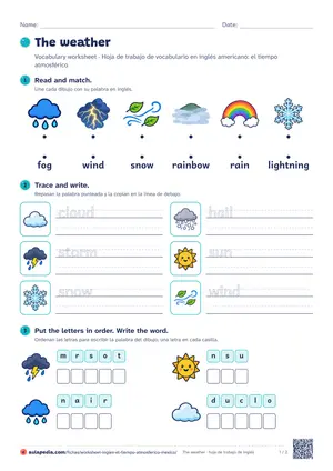 Vista previa de «The weather worksheet (México)»